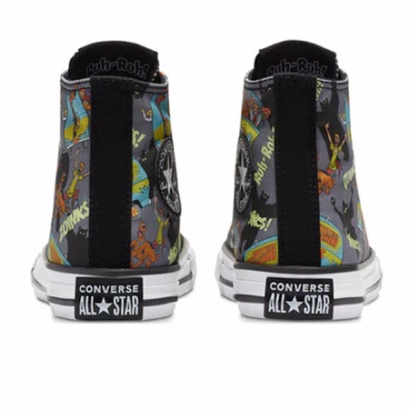 Kids Converse Scooby Doo x Chuck Taylor All Star High Tops (glow in the dark)💫 - Picture 5 of 10